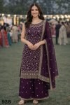 Avantika By Mrudangi Premium Georgette Embroidered Plazzo Suits